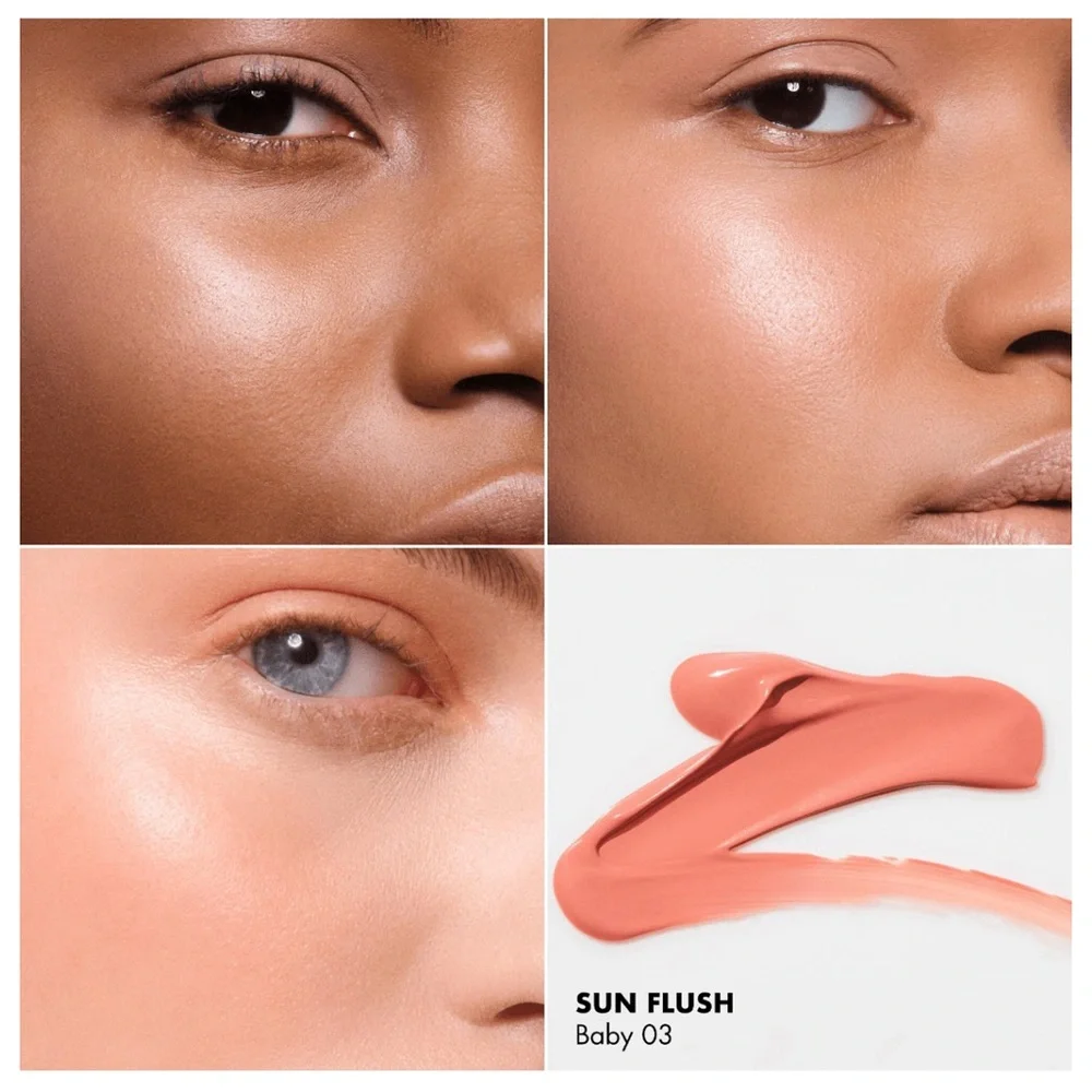 SIMIHAZE BEAUTY SUN FLUSH ALL OVER FACE TINT LIQUID BLUSH BABY PINK 03 USED